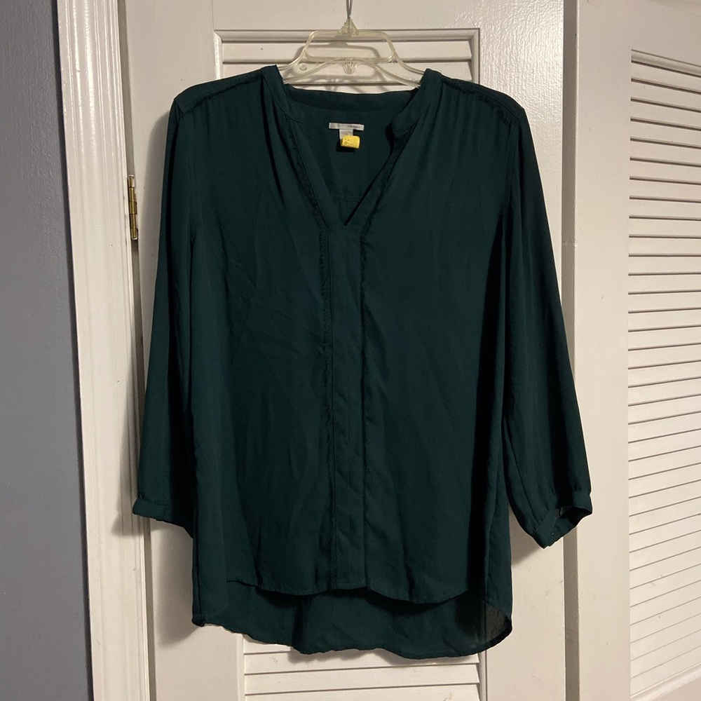 Halogen emerald green blouse